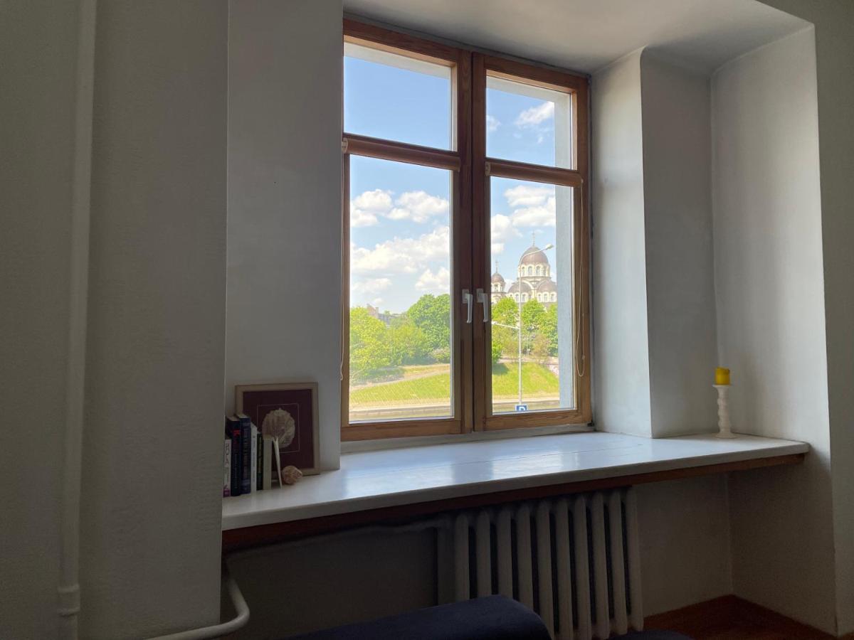 A Cozy Apartment With A Wonderful View Of The River In The Old Town Of VNO Exterior photo